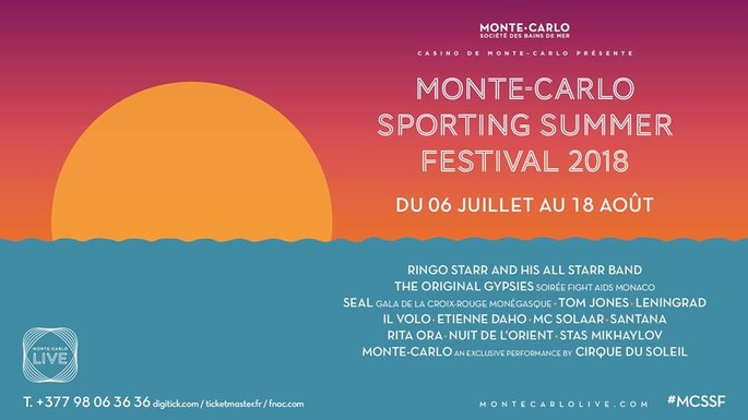 Монте-Карло: Летний  Фестиваль  Sporting Summer Festival 2018 - С 6 июля по 18 августа