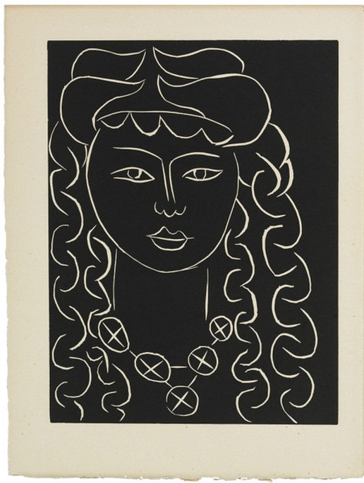 Frontispice de l’ouvrage. Linogravure. © Succession H. Matisse