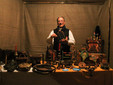 GIOCATTOLAIO/TOYMAKER: Mauro di Murro shows one of his toys from a different age, when acting as a toymaker. (Gianluca Avagnina Photography)