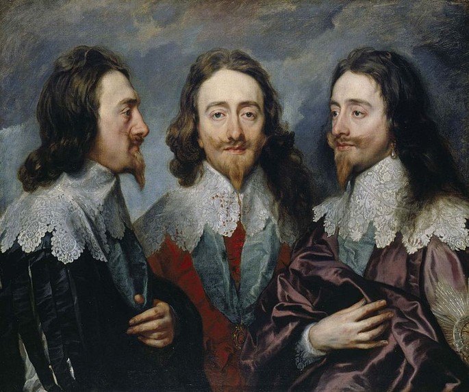 Dreifaches Portrait von Charles I