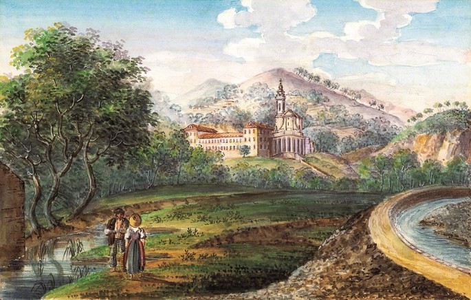 Фото Montecarlonews Acquerello di Clément Roassal (1781-1850), Biblioteca di Cessole, © Ville de Nice