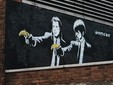 Graffiti Strassen Kunst, Pulp Fiction, Kredit Bruce Krasting