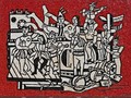 Léger Grand parade with red background mosaic 1958, credit Donaldytong. Léger Grand parade with red background mosaic 1958, credit Donaldytong.