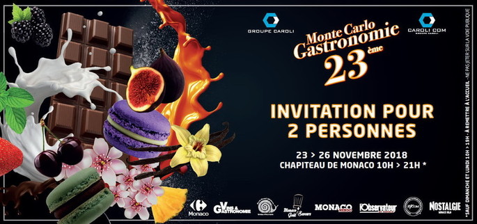 Княжество Монако: с 23 по 26 ноября состоится в 23-й раз - Салон  &quot;Monte-Carlo Gastronomie&quot;