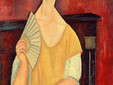 Frau mit Fächer