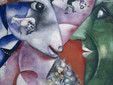 Marc Chagall, 1911, Ich und das Dorf, Ölgemälde,Museum of Modern Art, New York ,Kredit Coldcreation