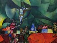 Marc Chagall, 1912, Calvary(Golgotha)Christus gewidmet,oil on canvas,Museum of Modern Art, New York,Credit  Coldcreation