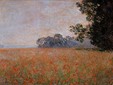 Monet, Oats field with red weed