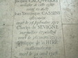 Grabstein von Cacquelart-Cassini-Sévigné-de la Hire, Kredit Coyeau