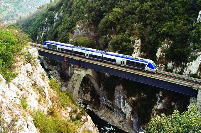 The Cuneo-Ventimiglia line is a romantic railway connecting the Alps to the sea