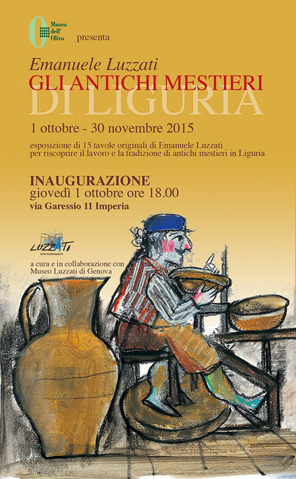 &quot;Alte Berufe Liguriens&quot;, eine Ausstellung von Zeichnungen des berühmten ligurischen Malers Emanuele Luzzati