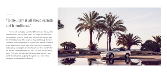 Der Charme der Riviera ist die Kulisse für ein Mercedes SLK R170 mit der deutschen Sängerin Mandy Grace Capristo [Fotogalerie]