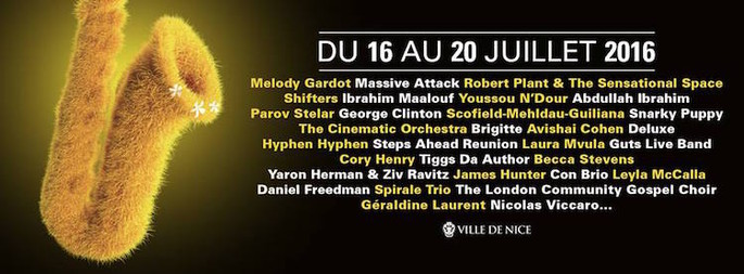 2016 Nice Jazz Festival demnächst im Juli mit einem reichen Programm