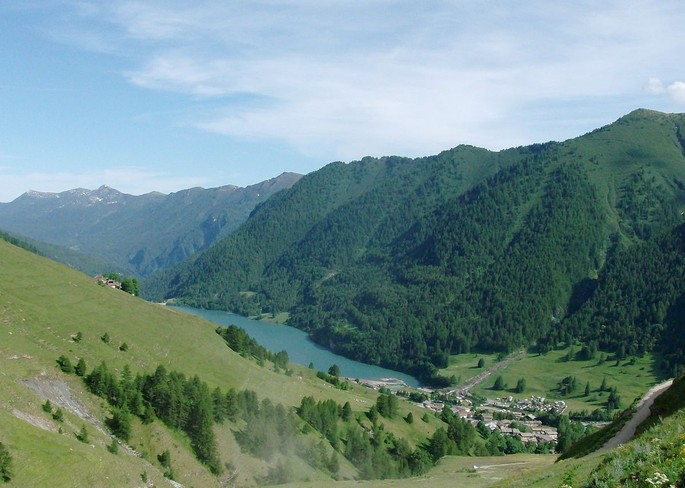 Pontechianale von oben Varaitatal, Kredit Luca Bergamasco