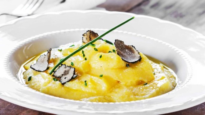 Wochenrezept: Buchweizen Polenta mit Frischkäse und Alba&amp;#39;s weisser ...