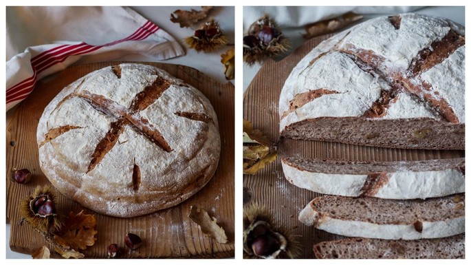 Credit https://www.asmallkitcheningenoa.com/chestnut-bread/