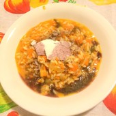 Recipe of the week: Pumpkin risotto with Barolo and goat ricotta cheese