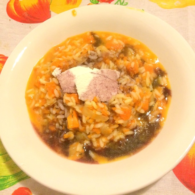 Wochenrezept: Kürbis-Risotto (mit Barolo und Ziegen Ricotta)